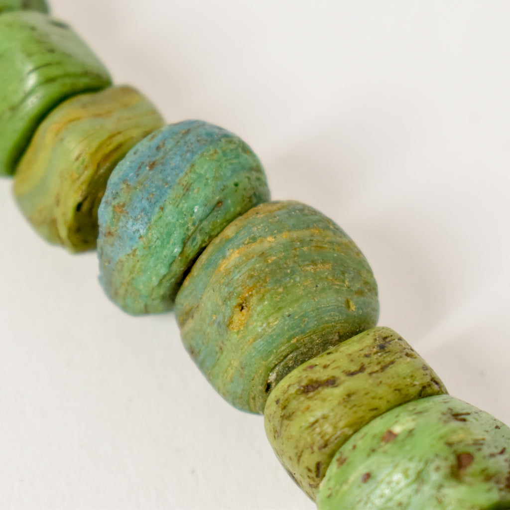 Hebron Kano Graduated Green Trade Beads