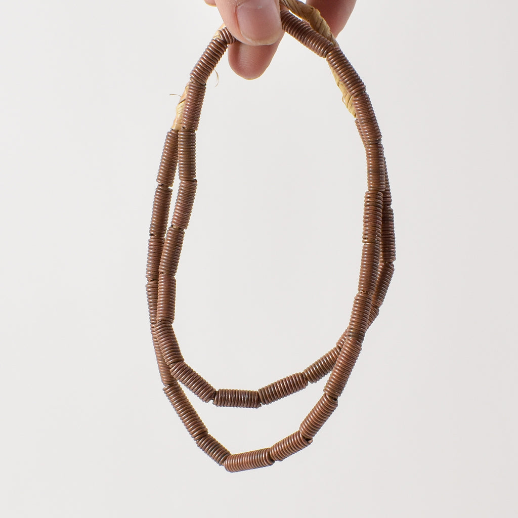 Copper Coiled Trade Beads Ethiopia