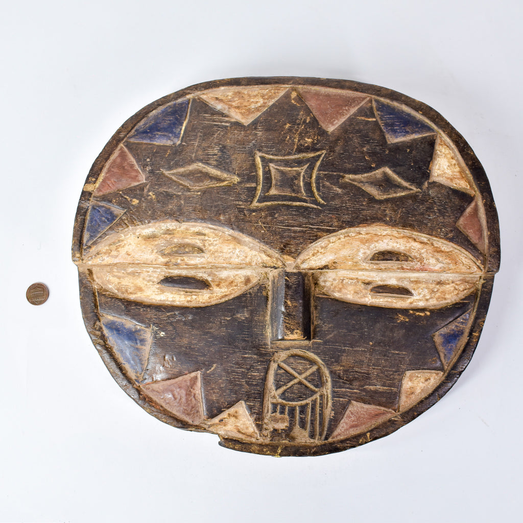 Teke Painted Wood Mask Congo