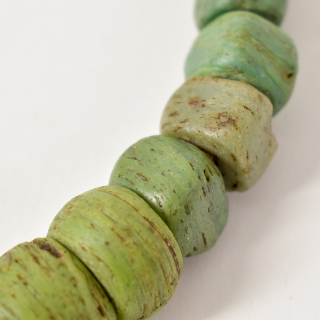 Hebron Kano Graduated Green Trade Beads