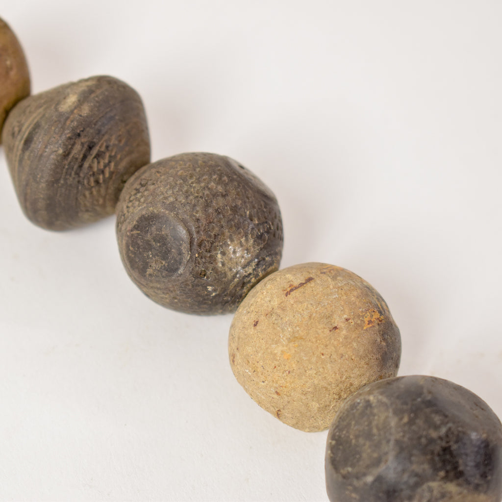 Spindle Whorl Trade Beads Mali 38 inch