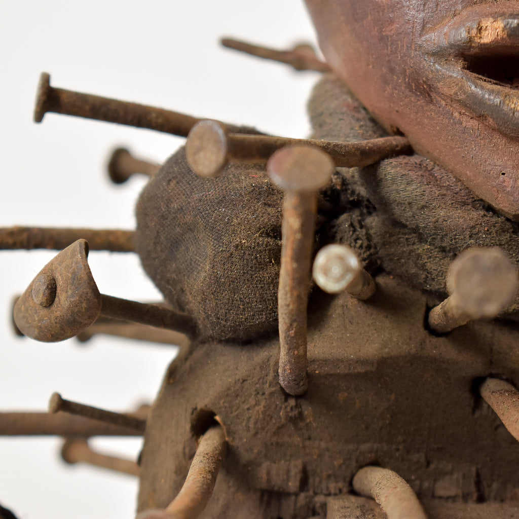 Bakongo Nkisi Power Nail Fetish Figure Congo