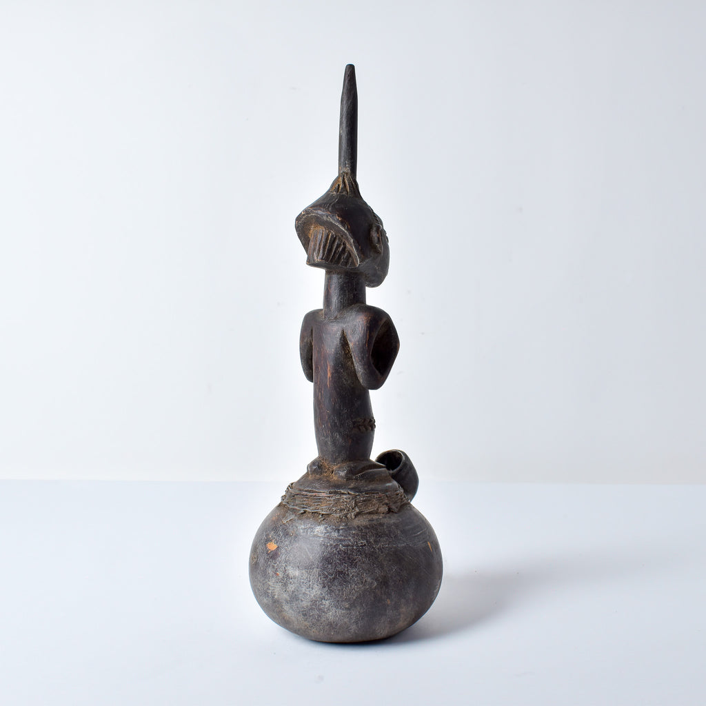 Luba Pipe with Female Figure Congo