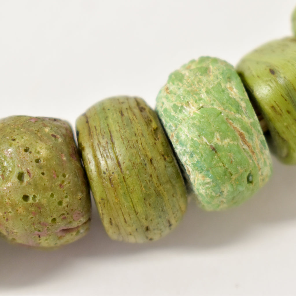 Hebron Kano Graduated Green Trade Beads