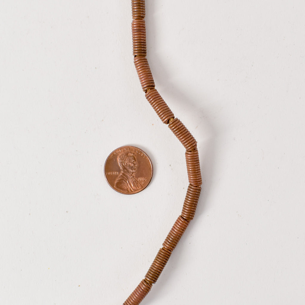 Copper Coiled Trade Beads Ethiopia