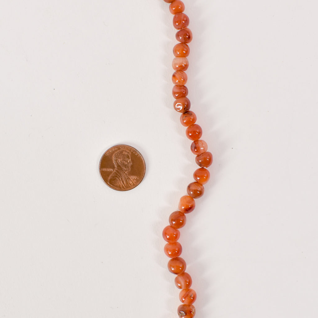 Polished Carnelian Stone Beads Nigeria