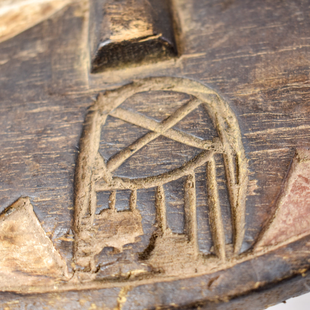 Teke Painted Wood Mask Congo