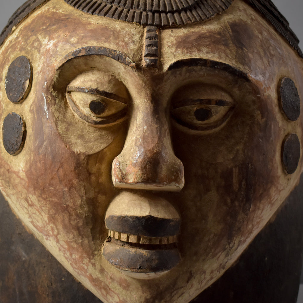 Igbo Huge Wood Carved Mask Nigeria