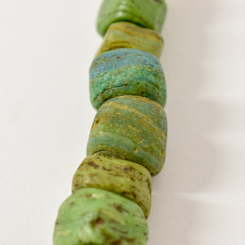 Hebron Kano Graduated Green Trade Beads
