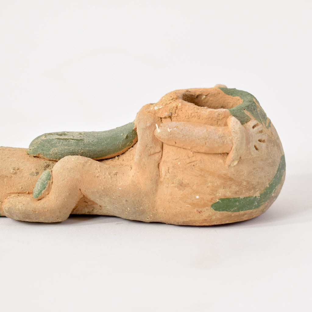 Clay Serpent Pipe Guatemala