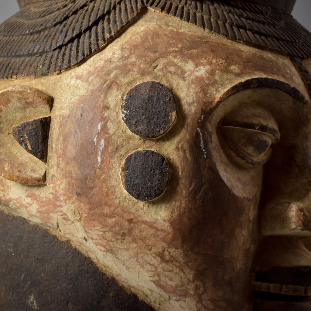 Igbo Huge Wood Carved Mask Nigeria