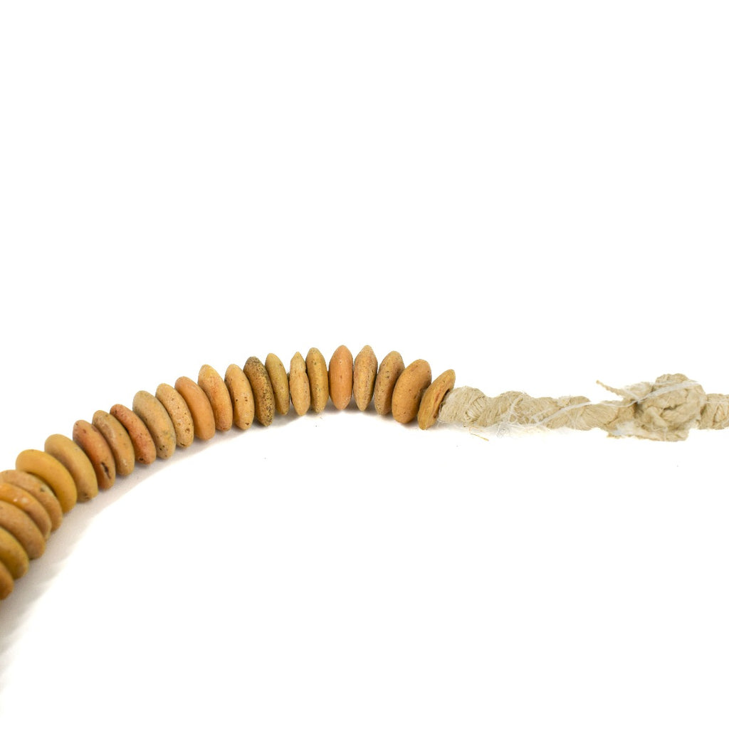 Yellow Hebron Trade Beads 34 inch