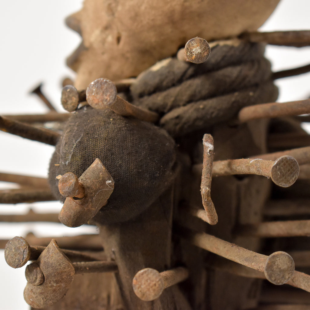 Bakongo Nkisi Power Nail Fetish Figure Congo