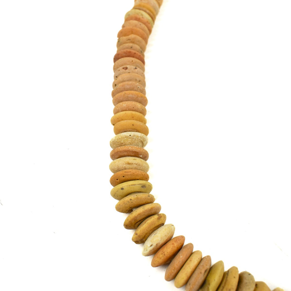 Yellow Hebron Trade Beads 34 inch