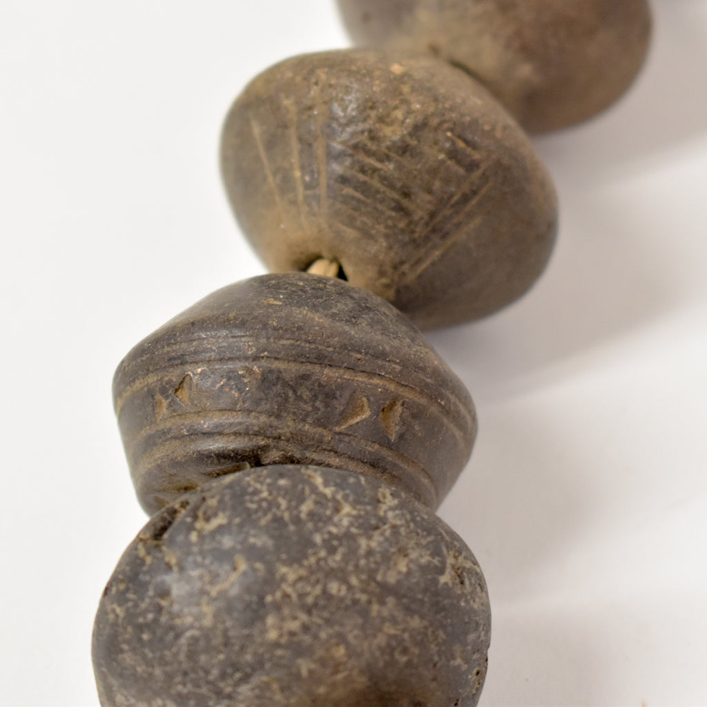 Spindle Whorl Trade Beads Mali 38 inch