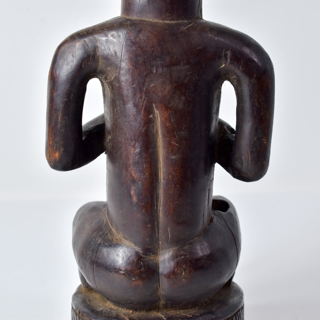 Baule Seated Wood Figure Côte d'Ivoire