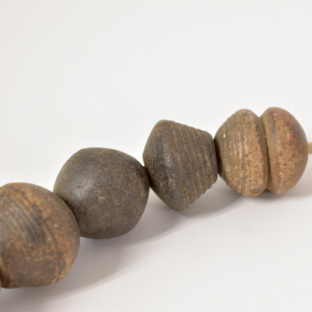 Spindle Whorl Trade Beads Mali 38 inch