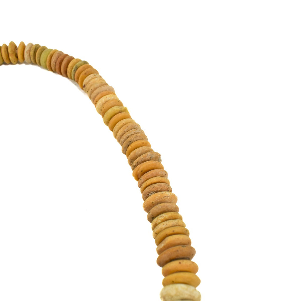 Yellow Hebron Trade Beads 34 inch