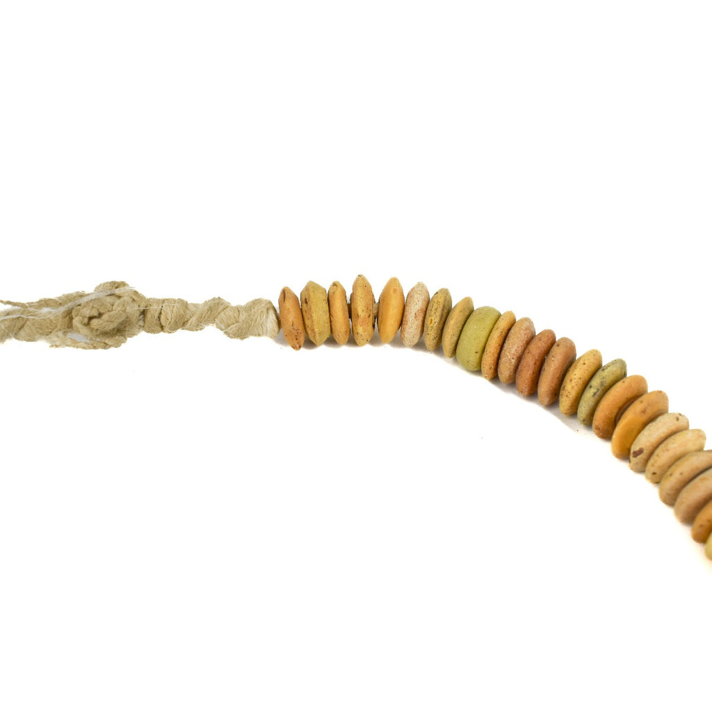 Yellow Hebron Trade Beads 34 inch