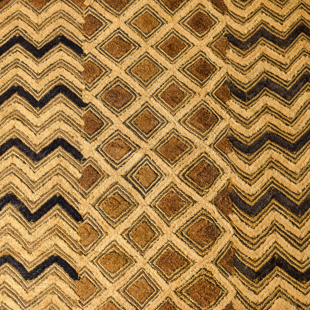 Kuba Raffia Square Textile Congo 24x18 Inch