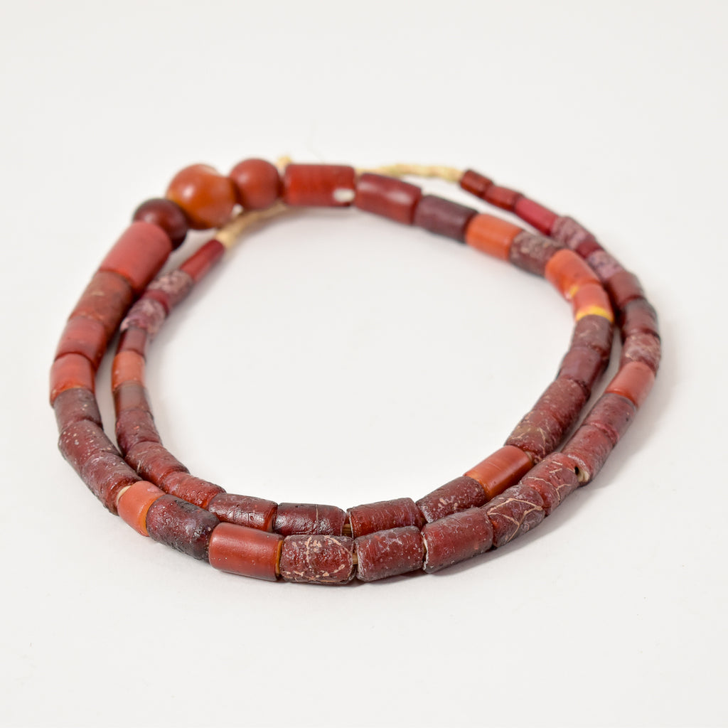 Cornaline d'Aleppo Venetian Trade Beads 36 Inch