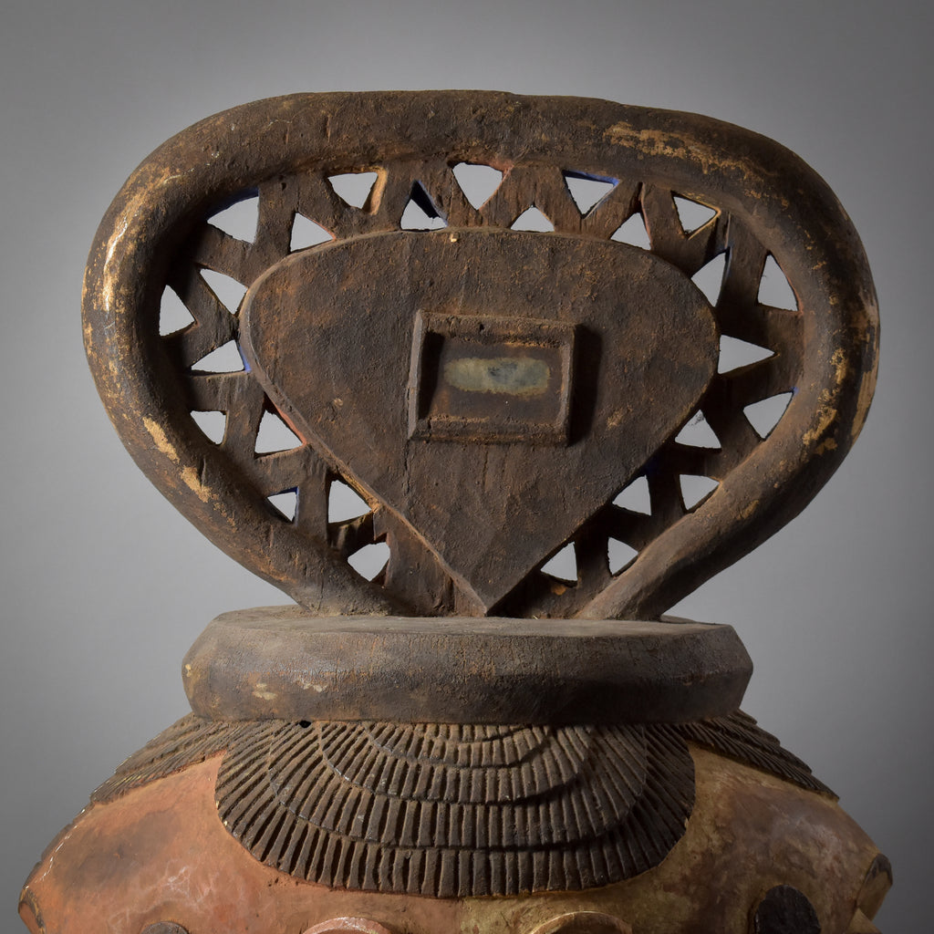 Igbo Huge Wood Carved Mask Nigeria