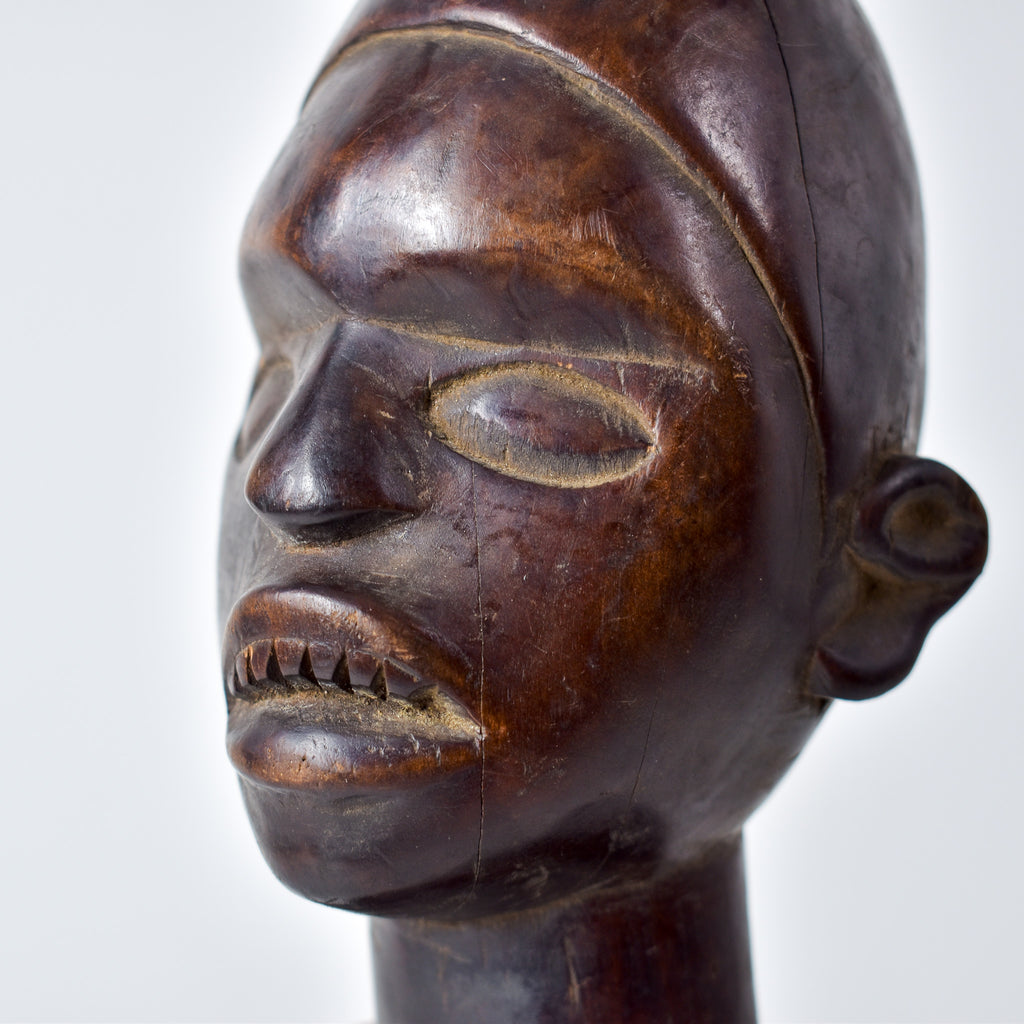 Baule Seated Wood Figure Côte d'Ivoire
