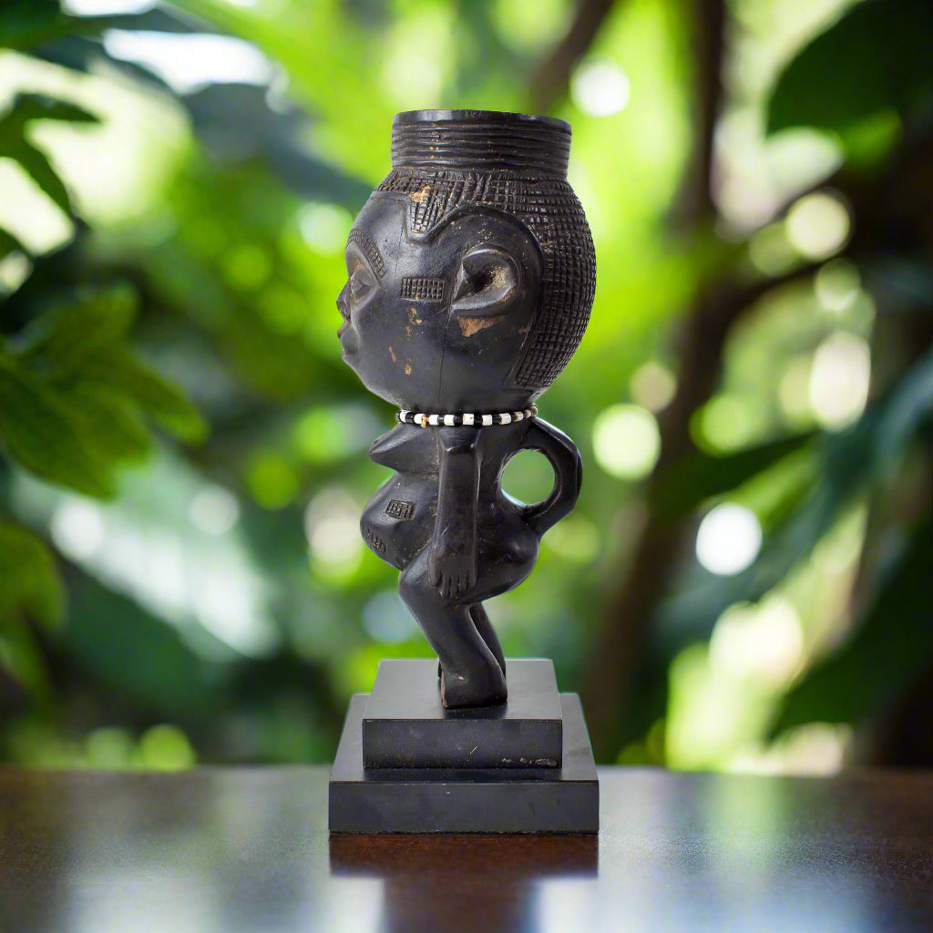 Kuba Figural Cup on Custom Base Congo