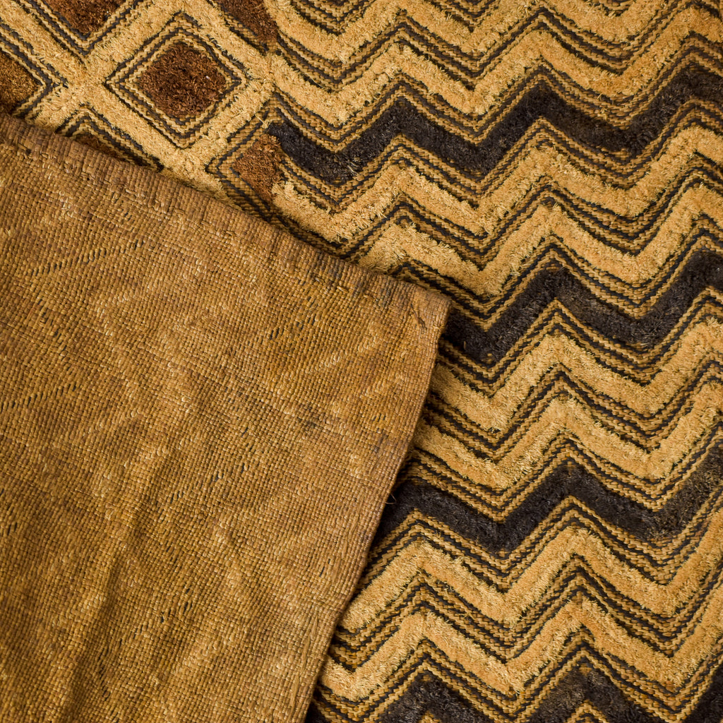Kuba Raffia Square Textile Congo 24x18 Inch