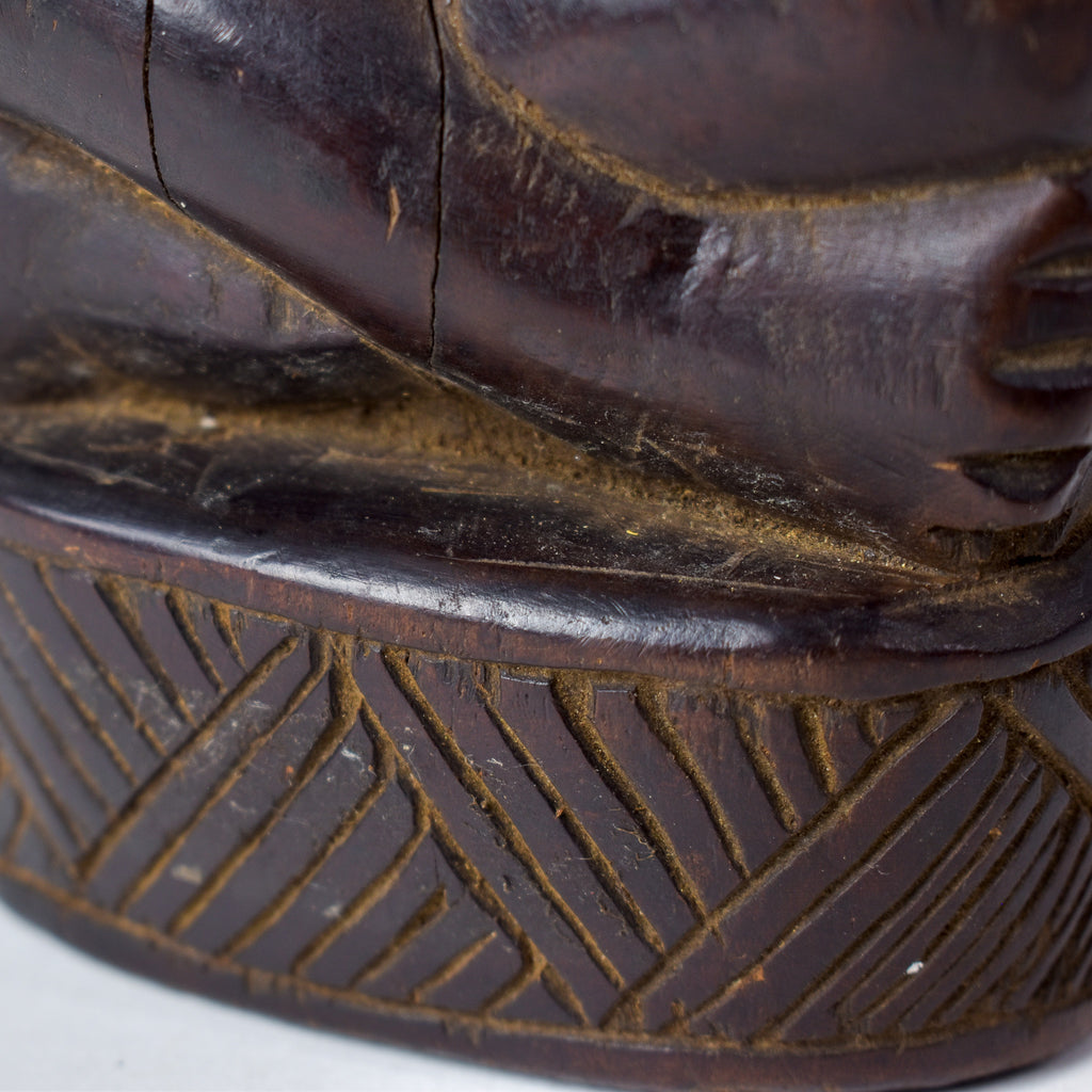 Baule Seated Wood Figure Côte d'Ivoire