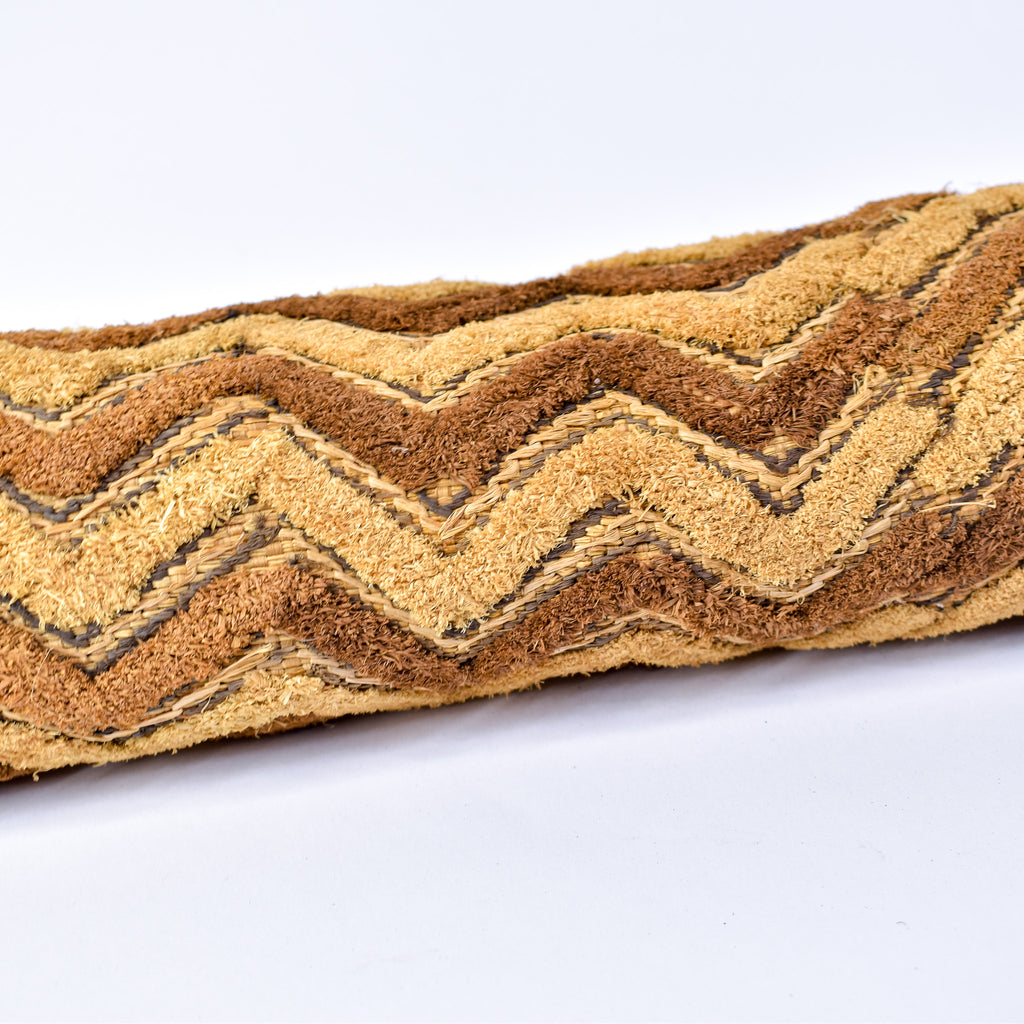 Kuba Raffia Square Textile Congo 27x22 Inch