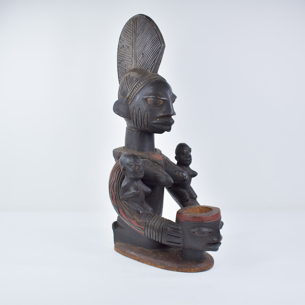Yoruba Female Bowl Bearer Figure Nigeria