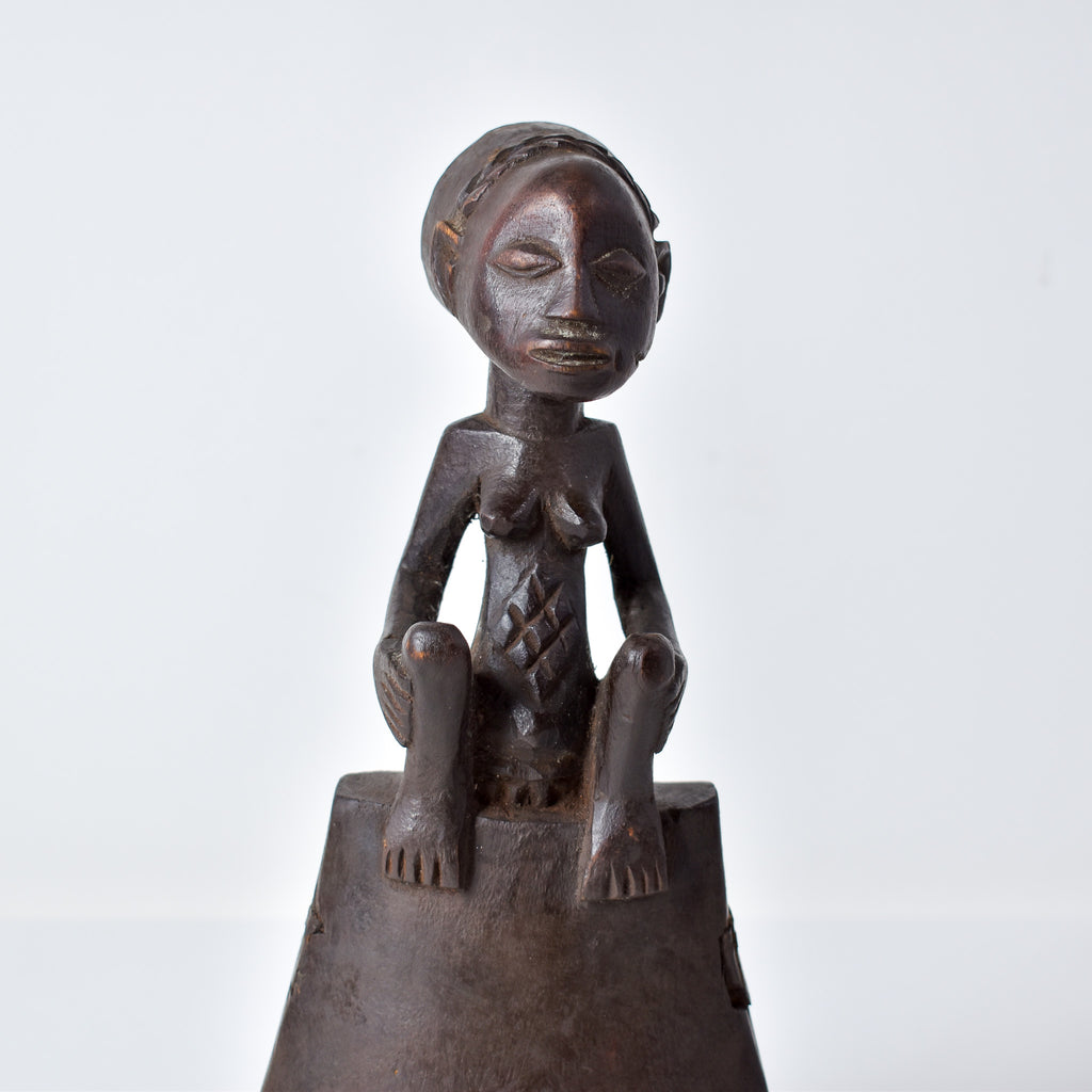 Luba Figural Wood Bell Congo