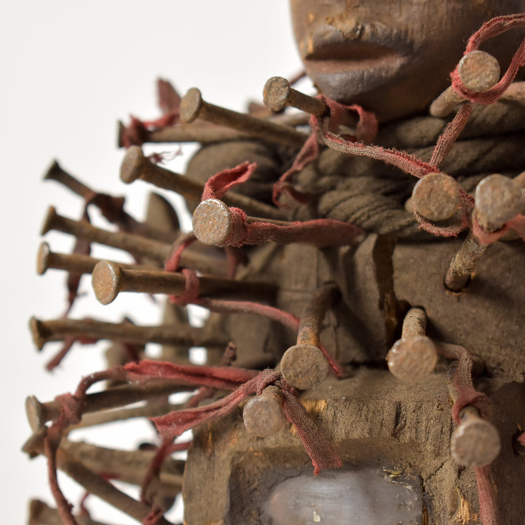 Bakongo Nkisi Power Nail Fetish Figure Congo