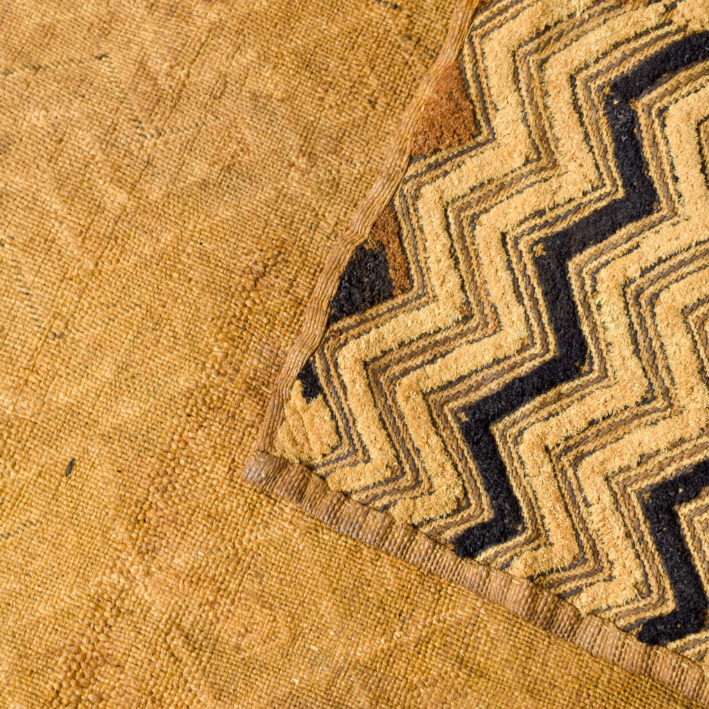 Kuba Raffia Square Textile Congo 24x18 Inch