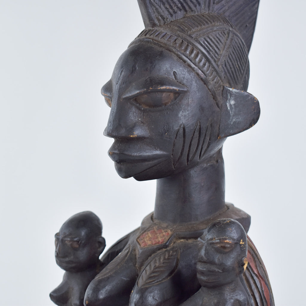 Yoruba Female Bowl Bearer Figure Nigeria