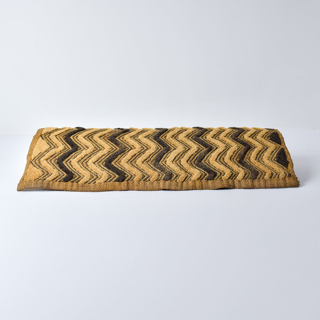 Kuba Raffia Square Textile Congo 24x18 Inch