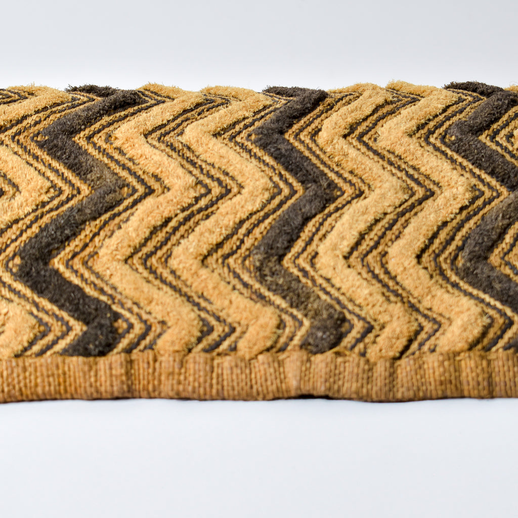 Kuba Raffia Square Textile Congo 24x18 Inch