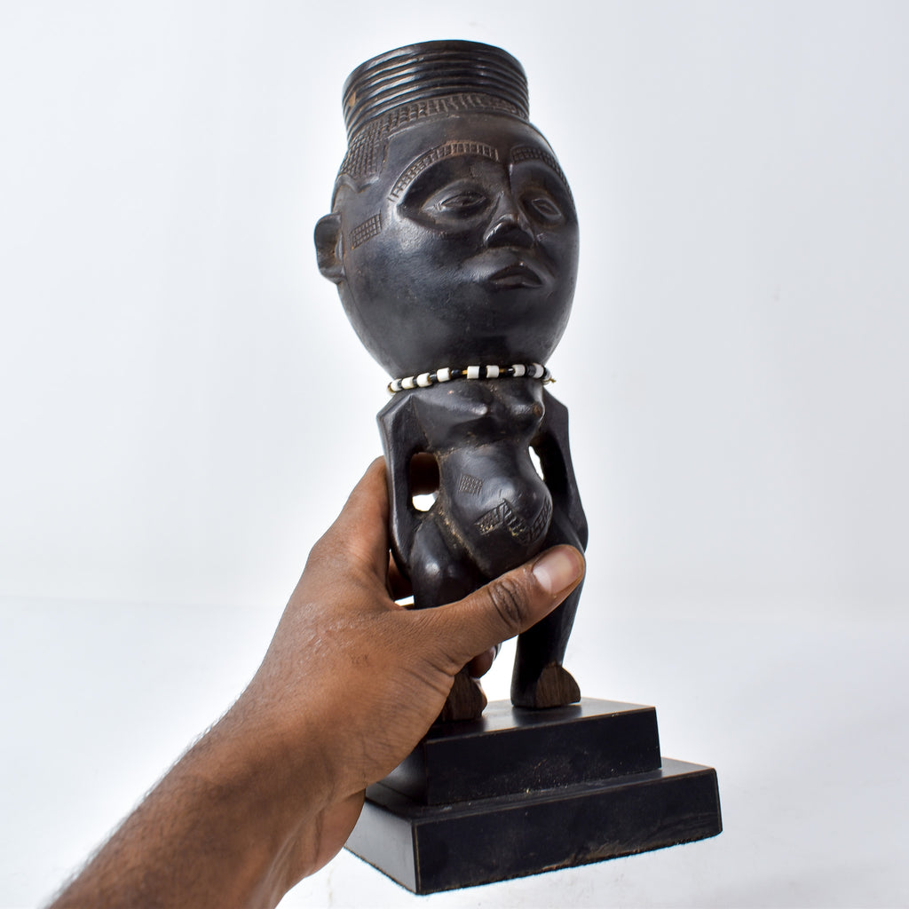 Kuba Figural Cup on Custom Base Congo