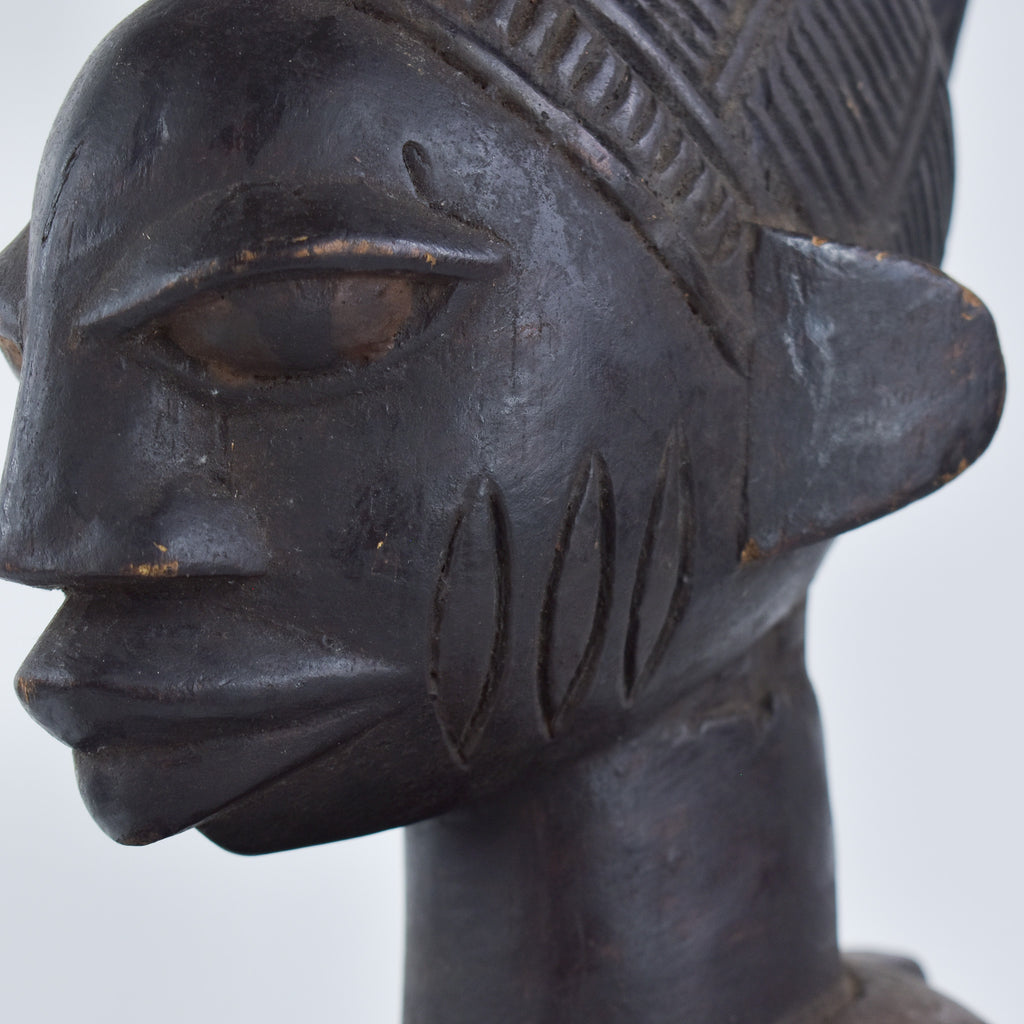Yoruba Female Bowl Bearer Figure Nigeria