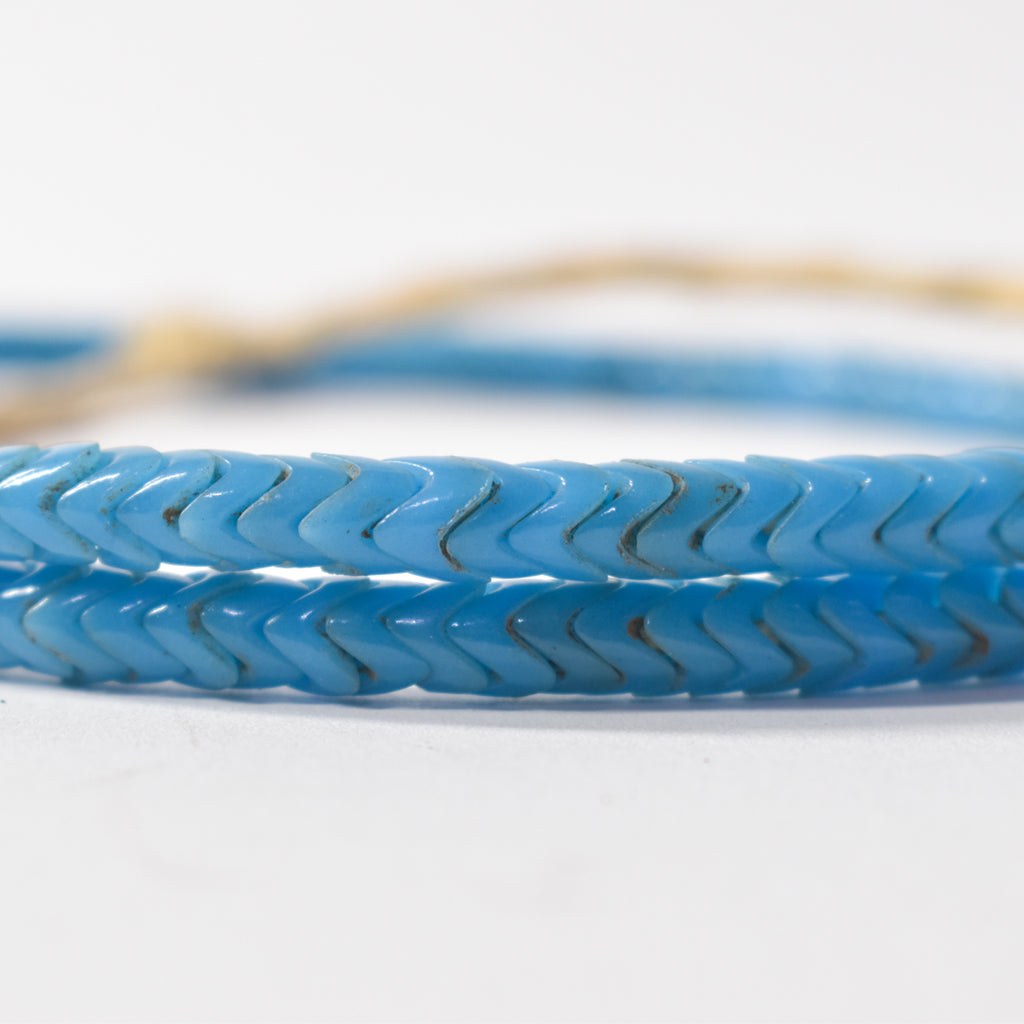 Blue Snake Interlocking Trade Beads Ericson Collection