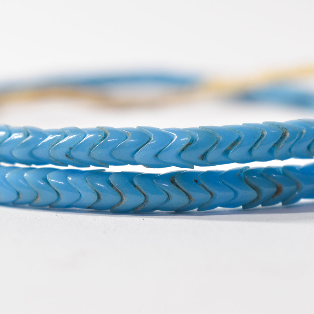 Blue Snake Interlocking Trade Beads Ericson Collection