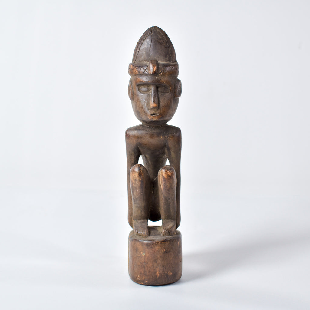 Baule Seated Wood Figure Côte d'Ivoire