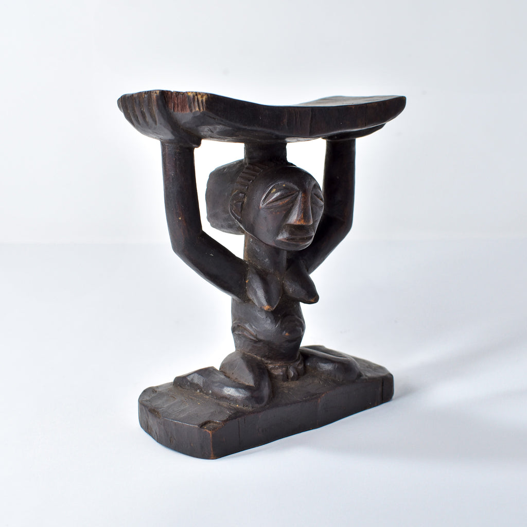Luba Figural Miniature Headrest Congo