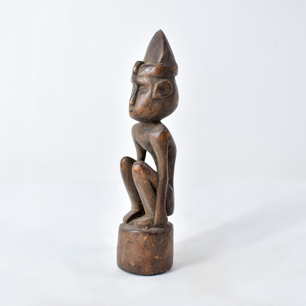 Baule Seated Wood Figure Côte d'Ivoire