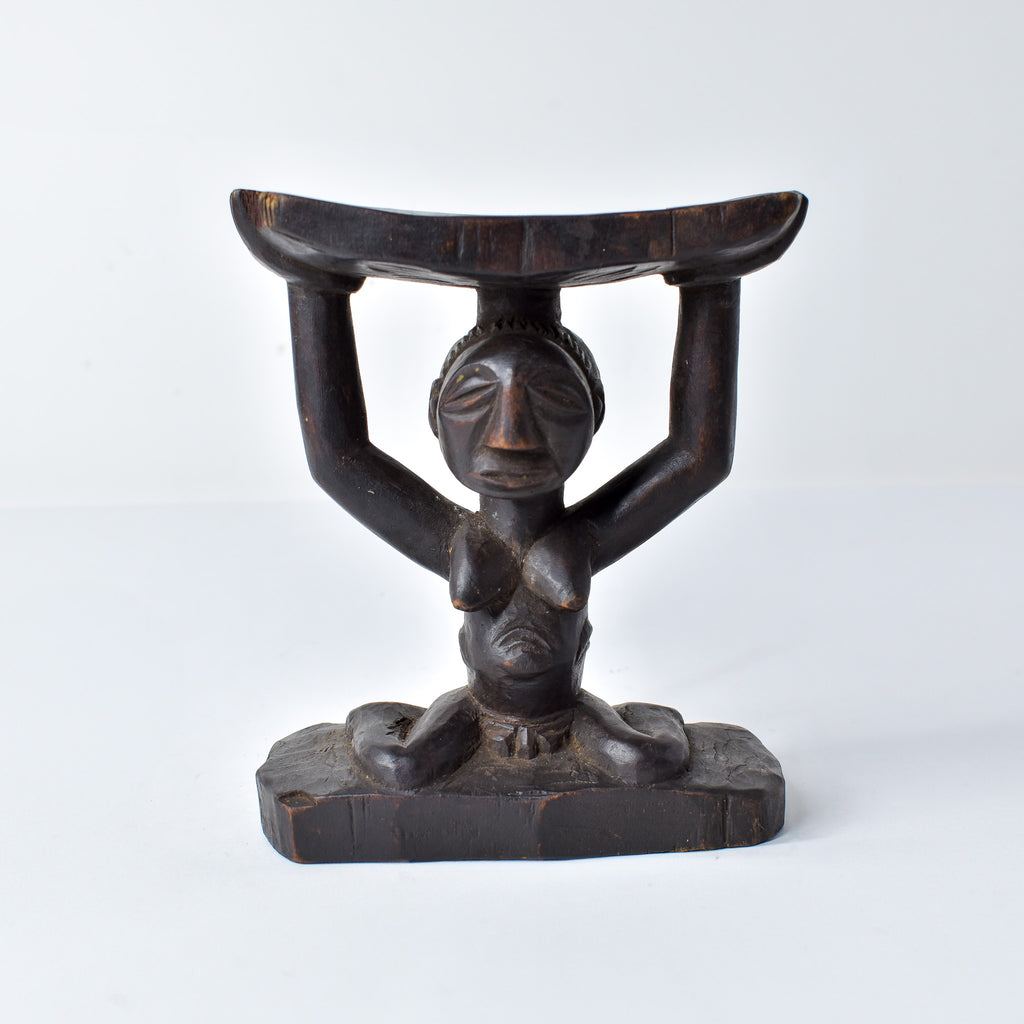 Luba Figural Miniature Headrest Congo