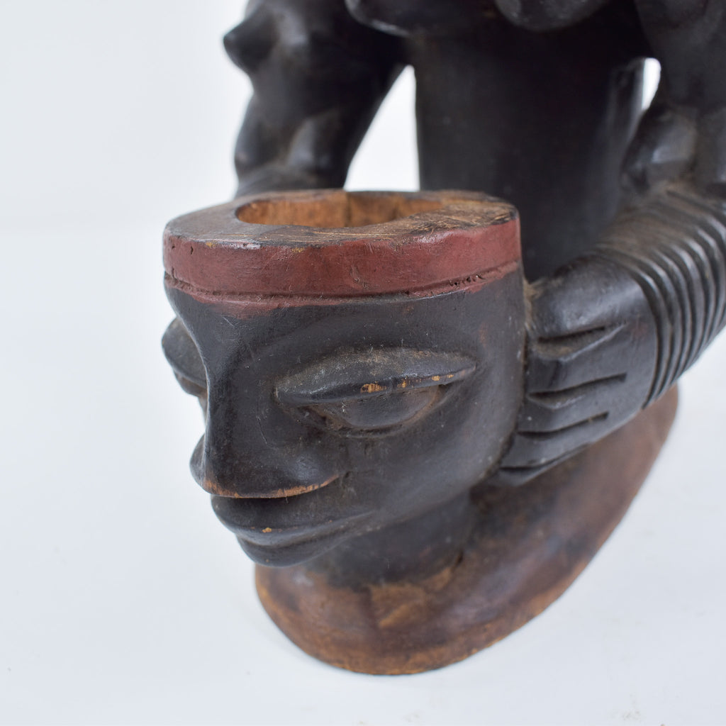 Yoruba Female Bowl Bearer Figure Nigeria