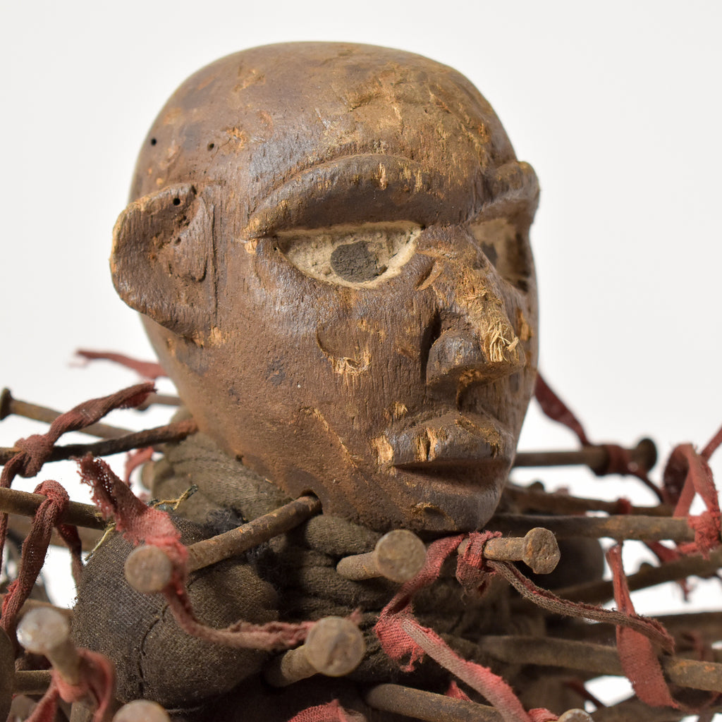 Bakongo Nkisi Power Nail Fetish Figure Congo