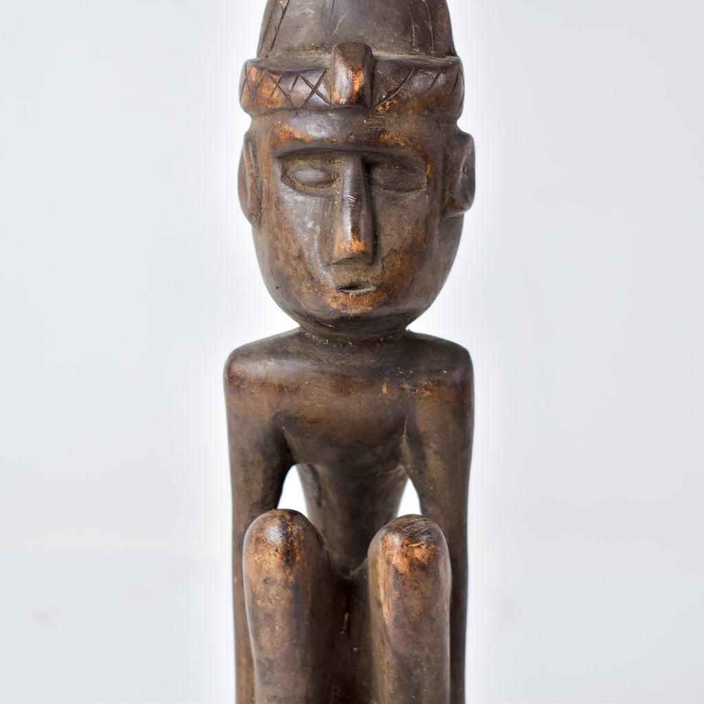Baule Seated Wood Figure Côte d'Ivoire