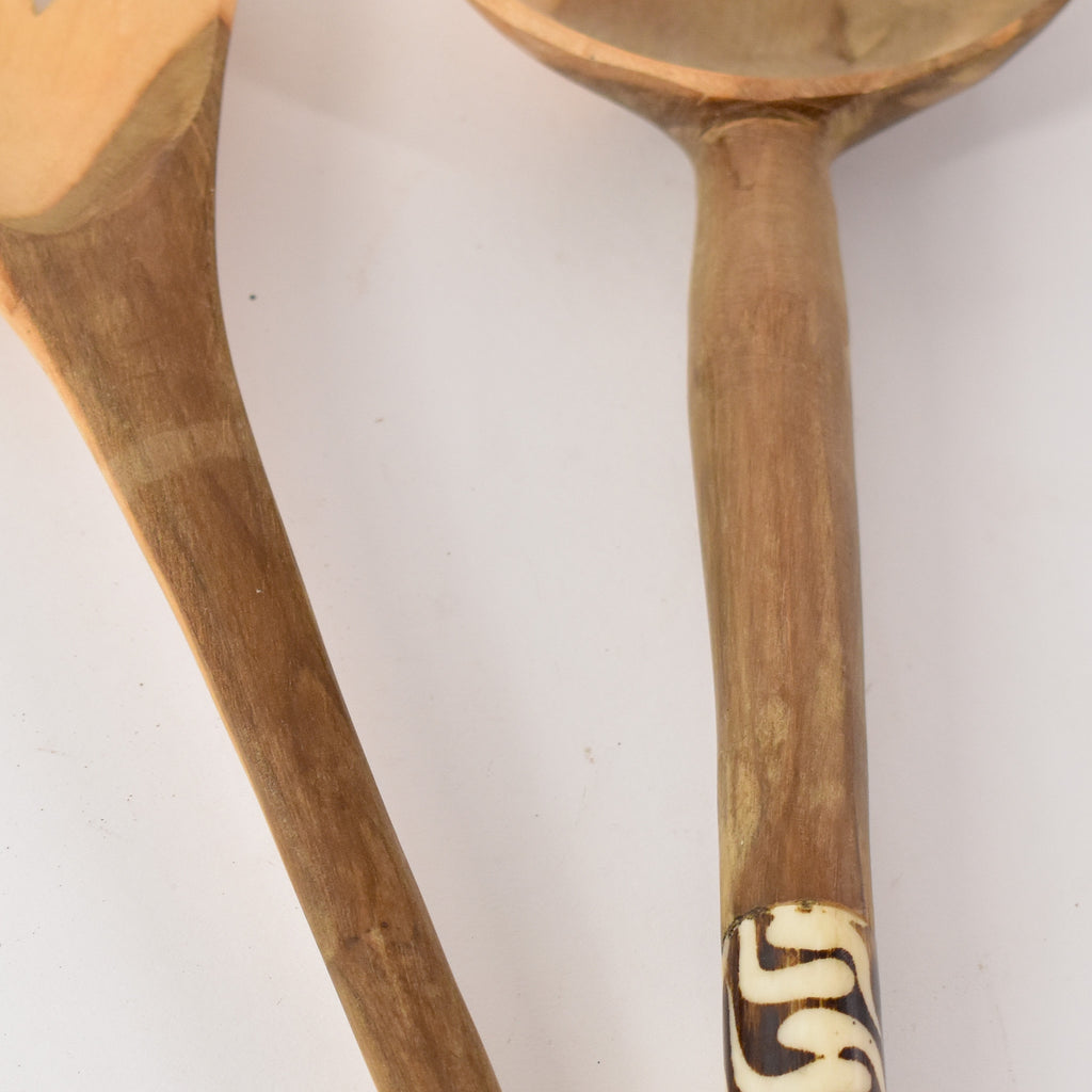 Bone Handle Serving Spoon Set Kenya